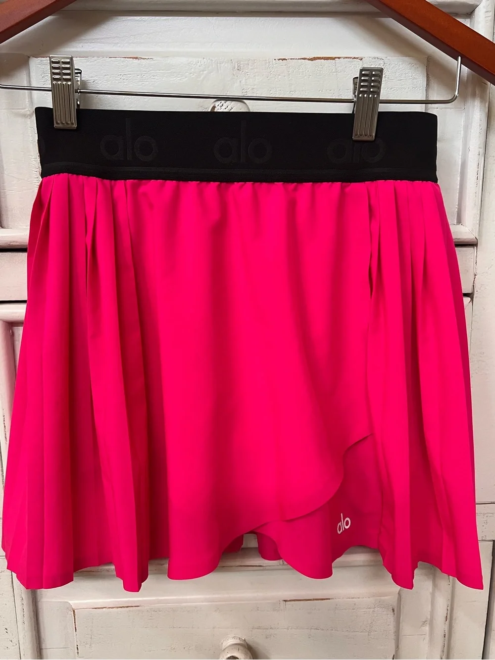 Alo Yoga Aces Tennis Golf Athletic Skirt Skirt w/ Shorts Hot Pink XS